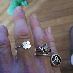 Customer photo, Four Leaf Clover Ring