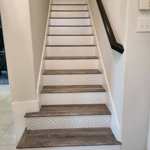 Light Brown Wood Stair Riser, Window Sill, Tile Stickers 7 Inch X 36 ...