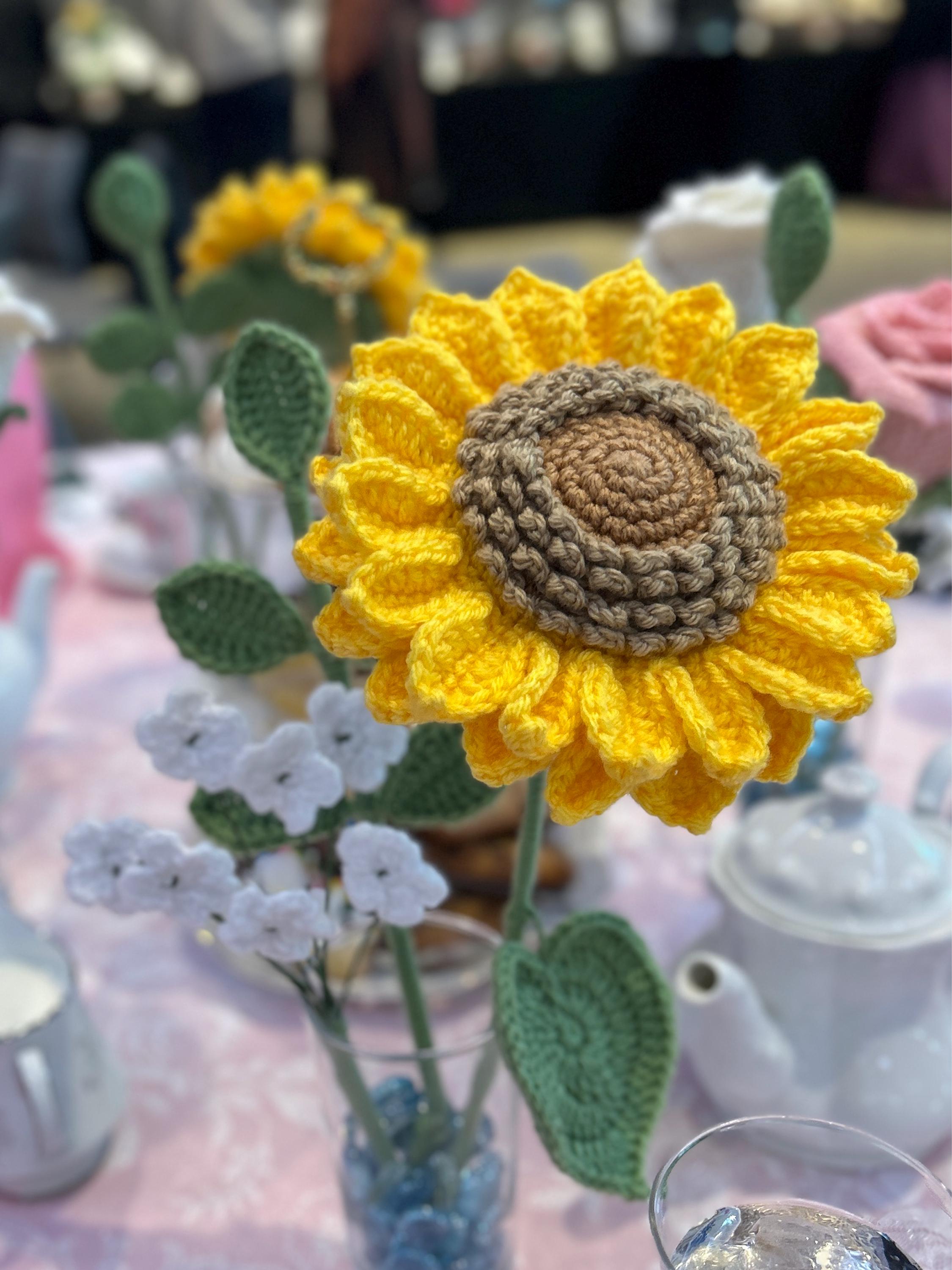 Sunflower Crochet Pattern, Crochet Flower Bouquet Pattern, Crochet Flower Pattern, Wedding Flower