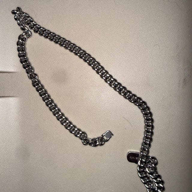 ま*つ様 メンズ　ネックレス ホワイトゴールドシルバーマイアミキューバンリンクチェーン 4mm / 6mm