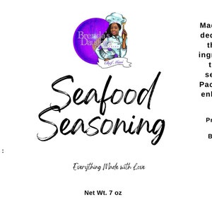 Printable Spice Wrap Label Sticker, All Purpose Seasoning Label Design ...