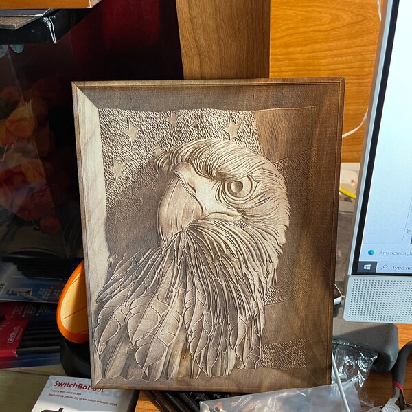 Digital Design File - American Eagle - Glowforge - Laser Ready ...