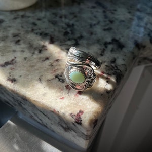 Size 8.5 Vintage Sterling Silver Wallace Spoon Ring 