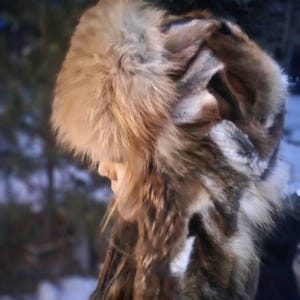 ロシア帽冬の帽子 |キツネの毛皮の帽子 |レディース アビエーター