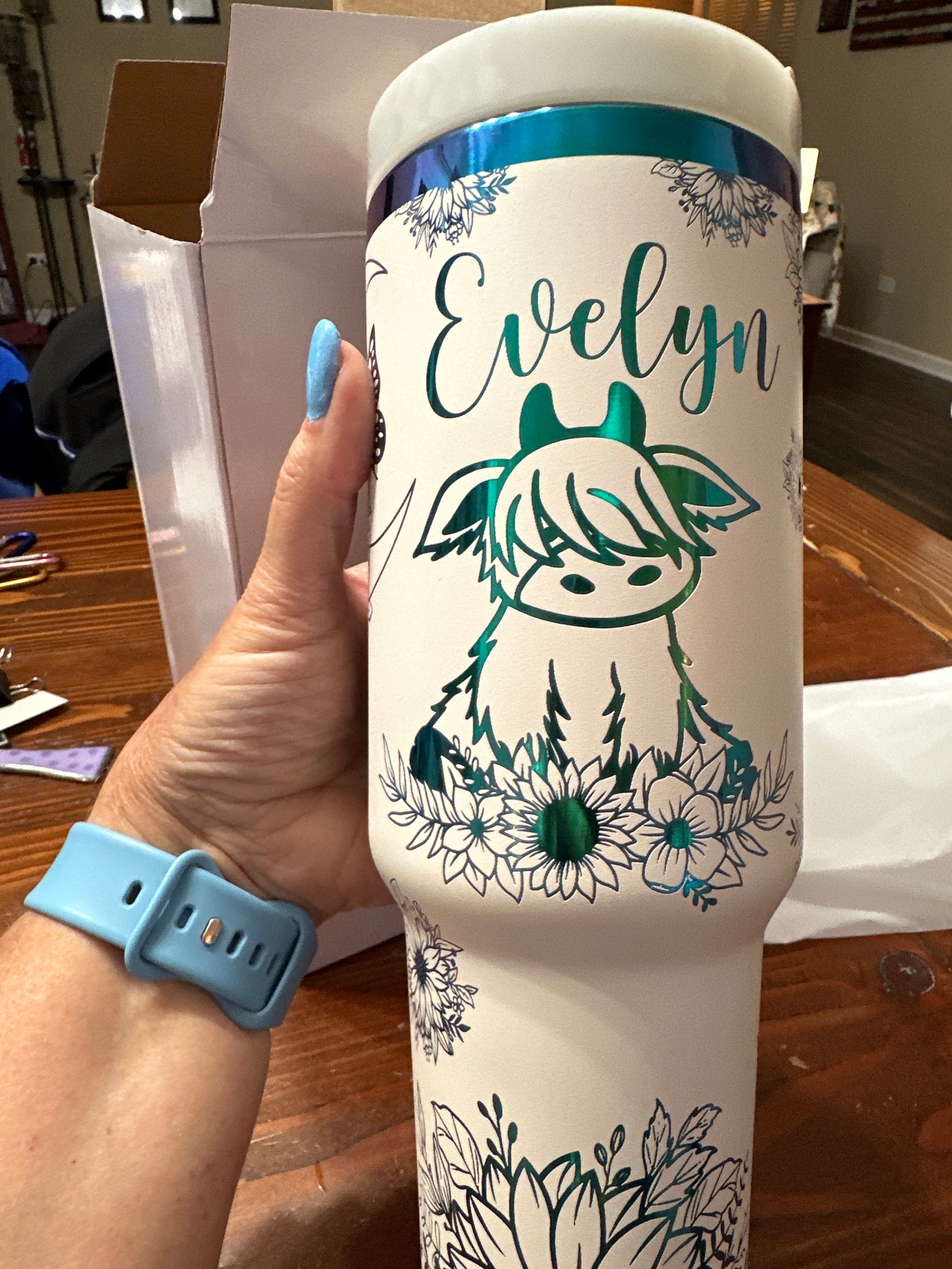 Highland cow tumbler|Cow 40oz cup|Highland cow 40oz cup|Baby cow tumbler|cute cow cup|cow coffee mug|Personalized water bottle|New bottle