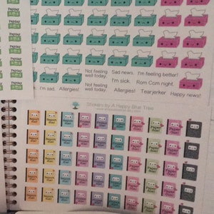 Happy Report Due Reminder Tracker Cute Kawaii Planner Stickers Erin ...
