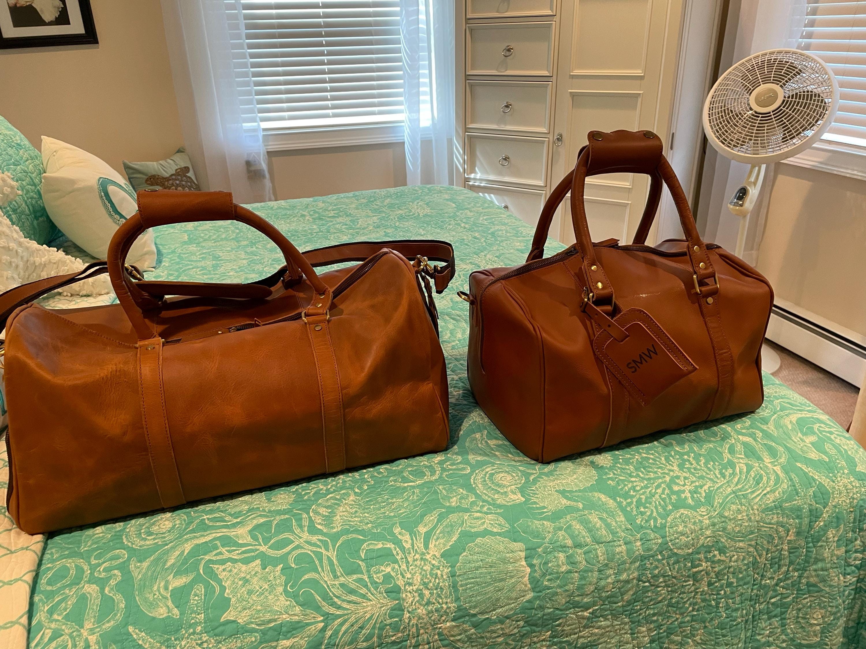 Custom Leather Duffle Bag Handmade Leather Weekender Gym Bag Personalized Gift for Him Vacation Duffel Bag-Travel Bag -Leather Holdall Gift