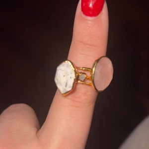 Customer photo from Carisa, Raw Crystal Ring Mystery Box! 3 Ring Set