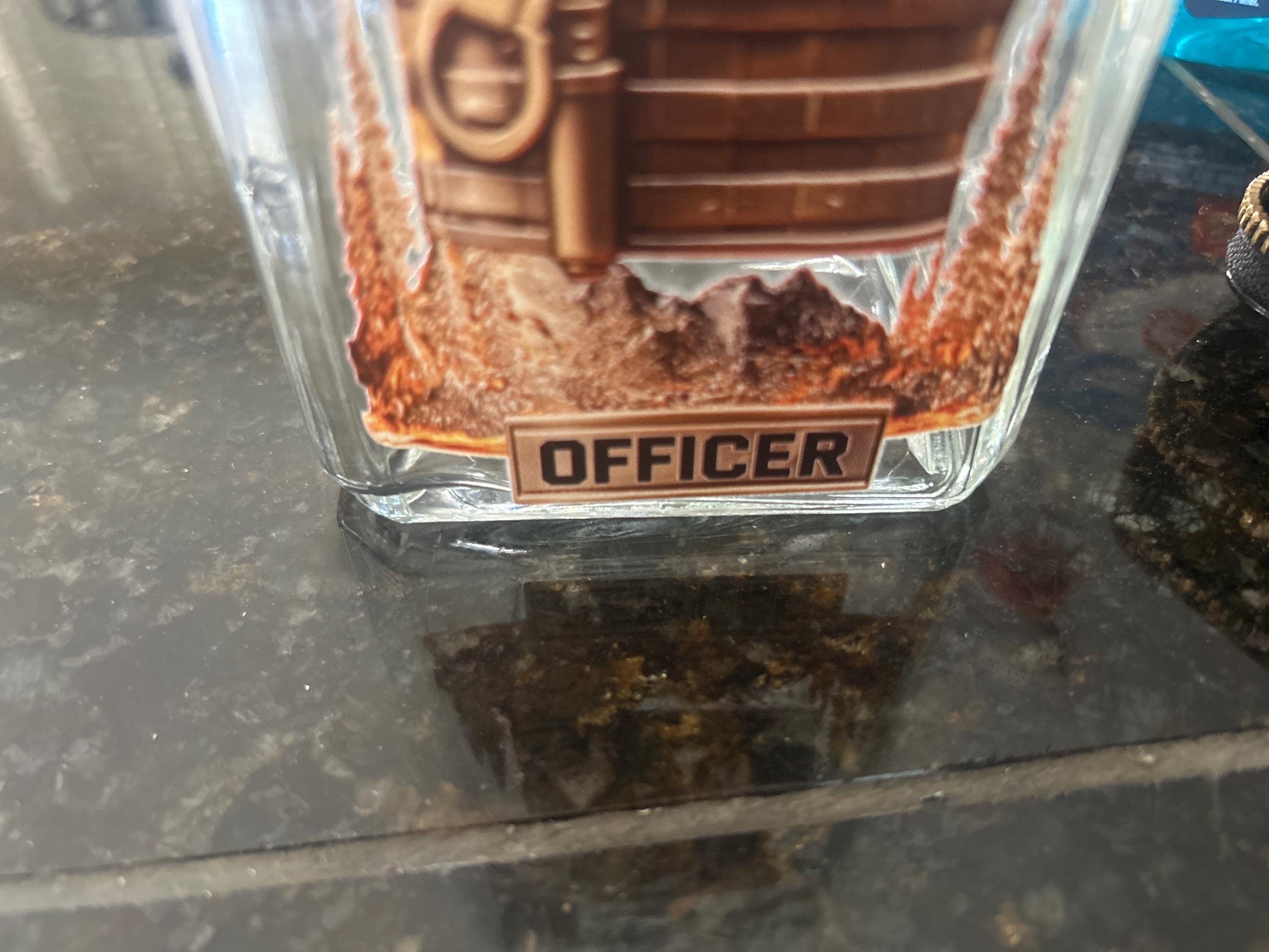 Police Officer Personalized 2D Whiskey Glass, America Flag Police Wine Glass for Whiskey Lover, Military Whiskey Decanter Set ipatuplc00022