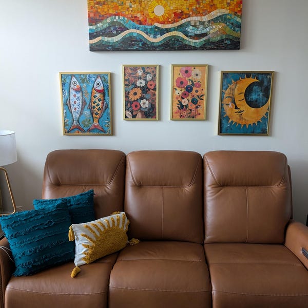 Greek Goddess Art Deco Print of Artemis the Female Moon and