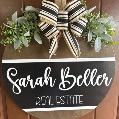 Front Door Decor Funny Door Sign Welcome Just Kidding Please Go Home ...