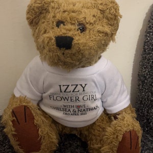 Personalised PAGE BOY wedding teddy bear thank you gift allted6 Personalised PAGE BOY wedding teddy bear thank you gift allted6