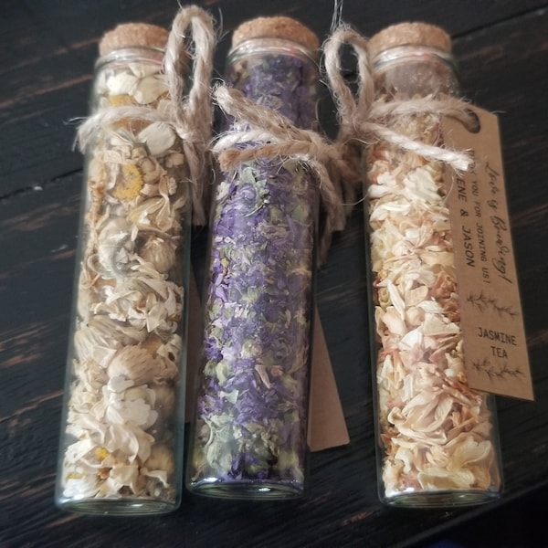 Wedding Tea Favors for Guests, Bulk Test Tube, Rustic Wedding Favor ...