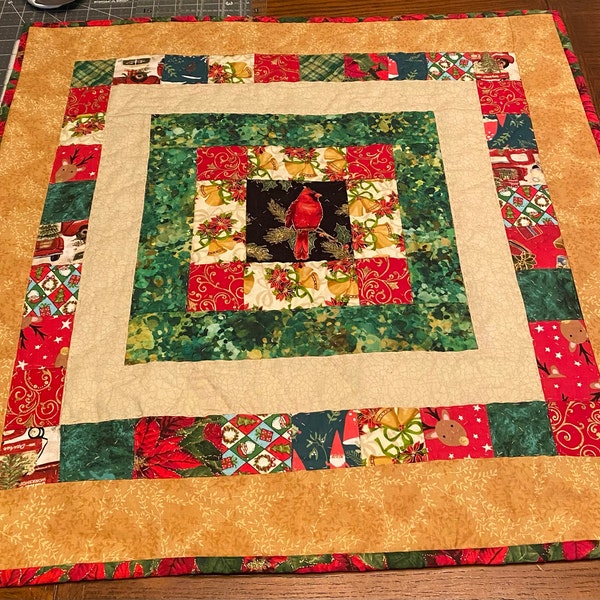 Simply Merry Tabletopper PDF Pattern, Quilted Christmas Tablerunner ...