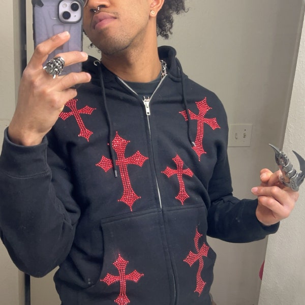 Cris Cross Front Hoodie main image 1