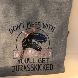 Download Don't Mess with Grandmasaurus .svg .png .pdf .eps .dxf | Etsy