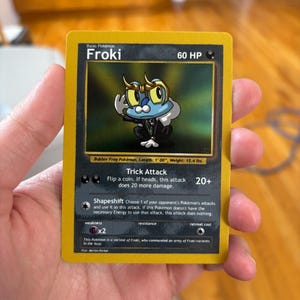 Custom Pokmon Froki (loki Froakie) - Etsy