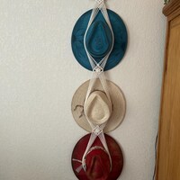 Cowboy-Hutständer Aus Holz - 2 Stück Wandhalter Für Westernhüte