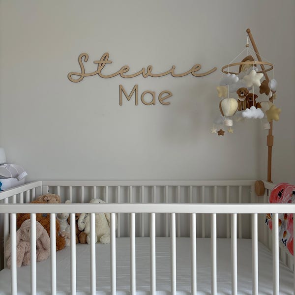 Custom Wood Baby Name Sign | Letter Wall Art | Kids Room Art | Wall Art ...