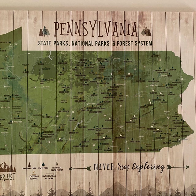 Free paint-by-number projects based on Pennsylvania state parks and forests  