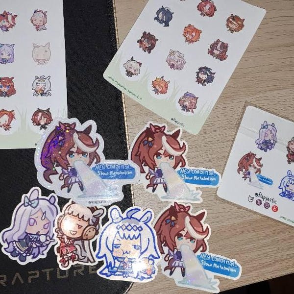 Uma Sticker Set Assorted Uma Musume Stickers - Etsy