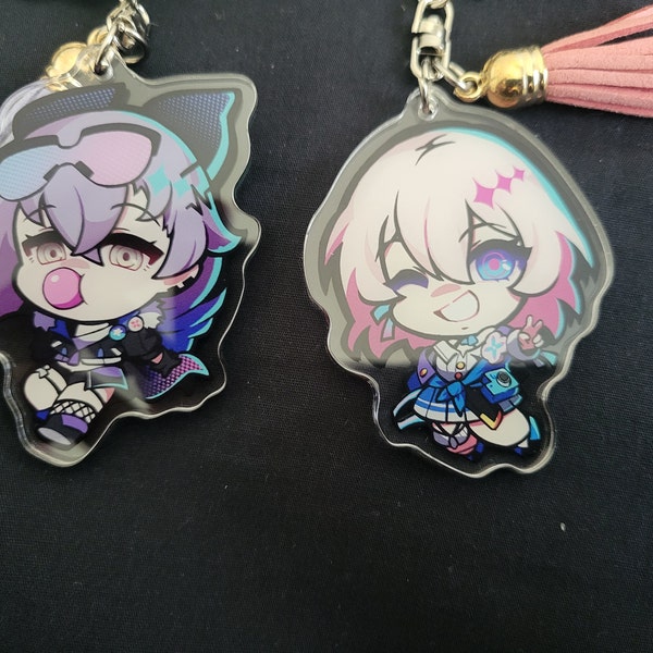 Honkai Star Rail HSR 2.5in Acrylic Keychains Fan Merch: Kafka, March 7 ...