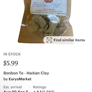 Bonbon Te Arcilla Comestible Haitiana -  España
