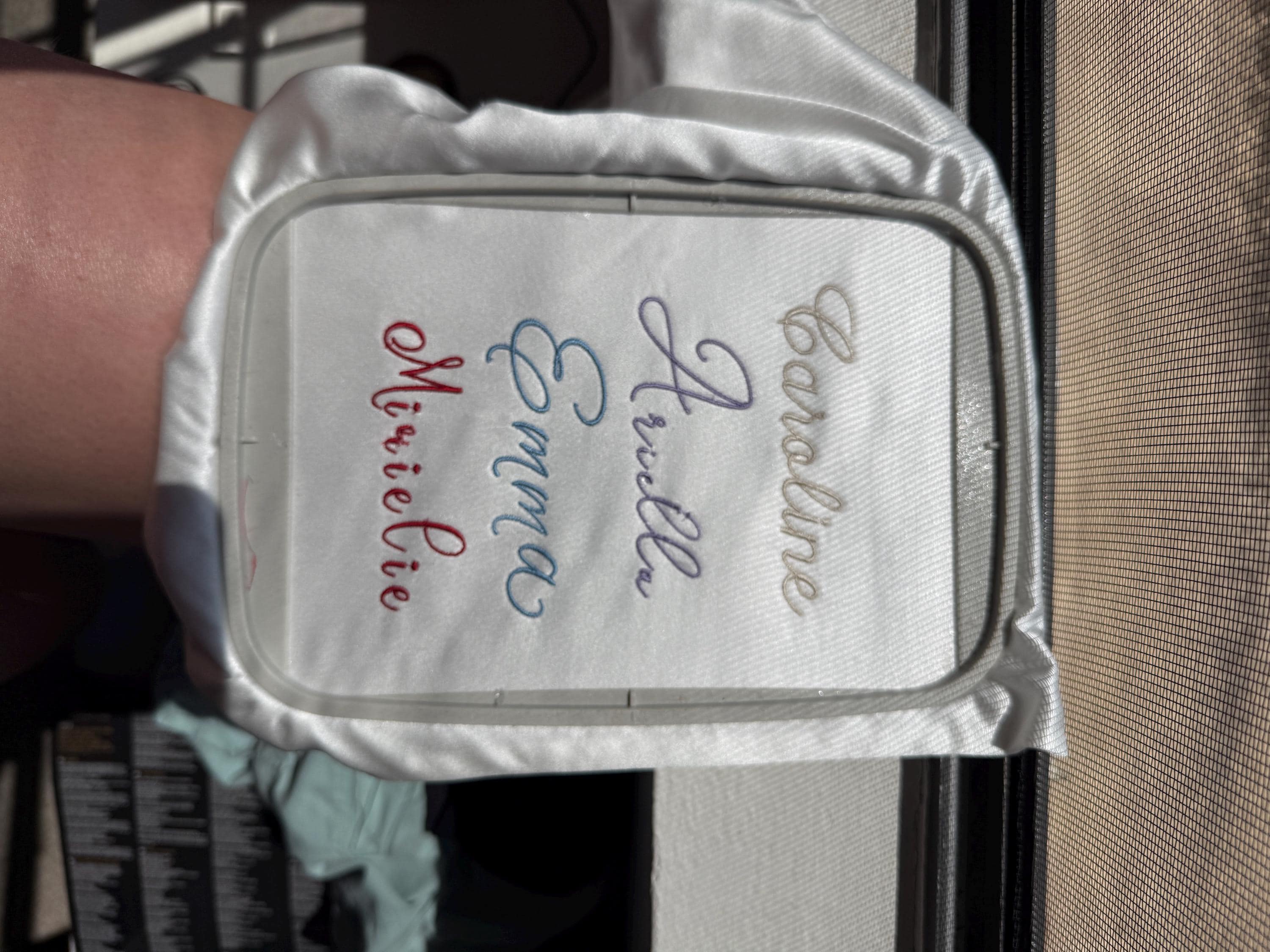 Customer photo for Mielie - Embroidery font
