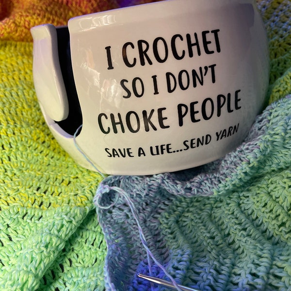 EYSL Crochet Humor Metal Tin Sign - 6x8 Inch Funny Wall Art For Home & Kitchen