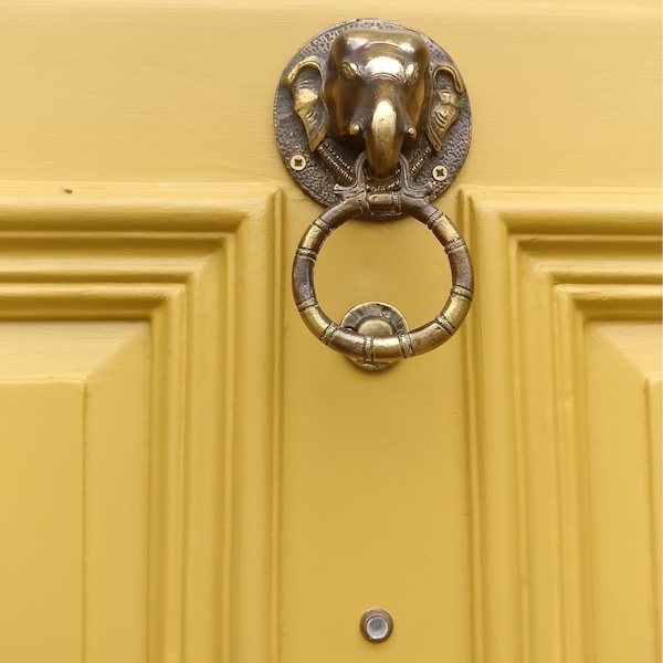 Solid Brass Replacement Door Knocker Hitter Striker Plate Polished