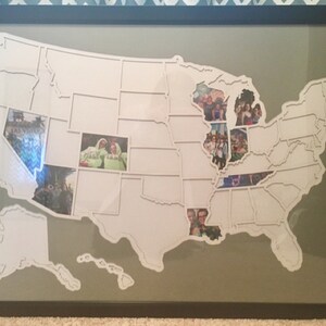 50 States Photo Map USA | Etsy