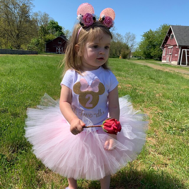 Minnie mouse 2nd birthday tutu outfit top