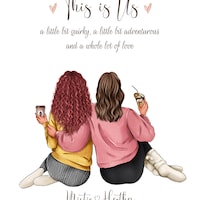 4 Friends Print Best Friend Print Personalized Best Friend - Etsy Canada