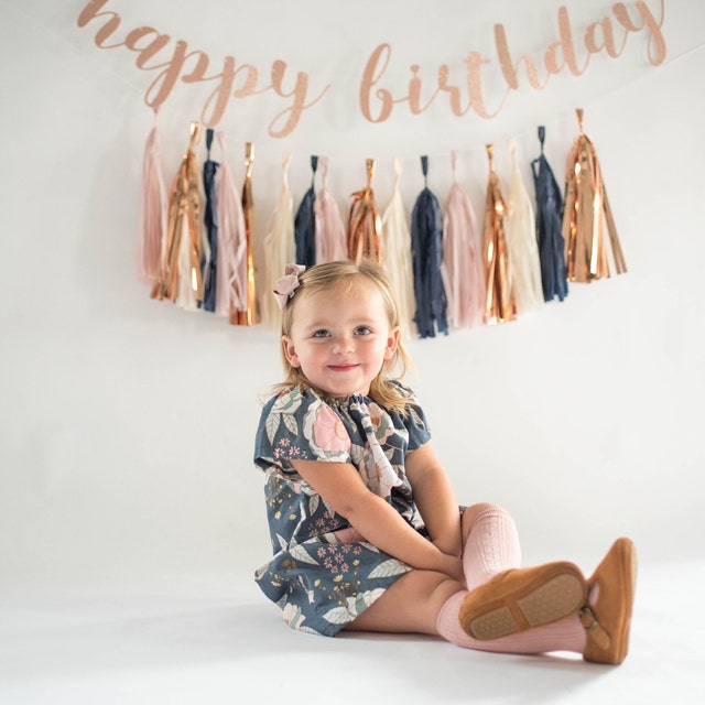 Ruzister Gouden Happy Birthday-banner – Glinsterend Cursief Bord – Herbruikbaar Voor Verjaardagsfeestjes