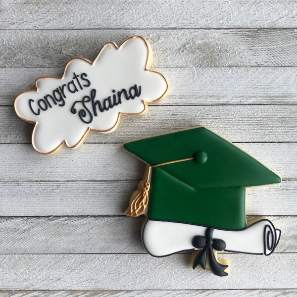 Graduation Cap With Diploma Cookie Cutter or Fondant Cutter and Clay ...