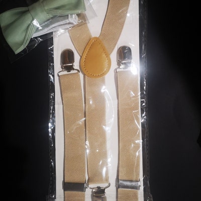 glow in the dark bow tie and suspenders