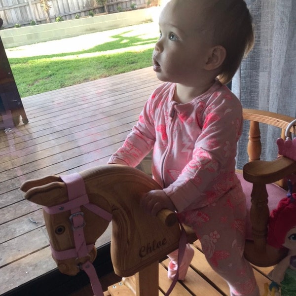 Wooden Rocking Horse Birthday Baby Rocking Horse High-quality Wood ...
