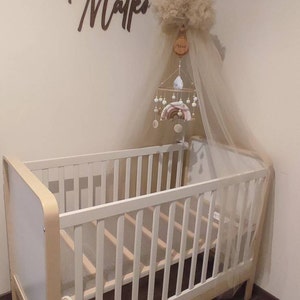 Beige bed canopy, Hanging Ceiling canopy, baldachin play room, Princess girls canopy curtains, Princess crib Tent Baby room decor boy girl