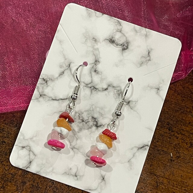 14K（14金）colorful drop stone hook earring ピアス(GP7567) 14K（14金）colorful drop stone hook earring ピアス(GP7567