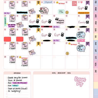 Undated Digital Planner Goodnotes, iPad Planner, Notability Planner ...