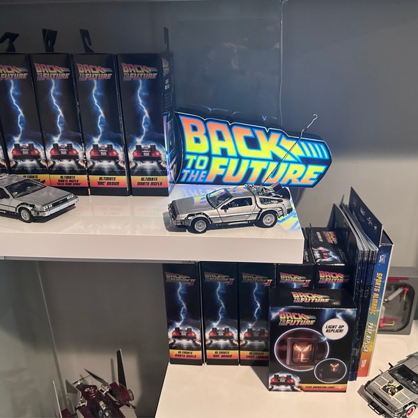 Back to the Future (BTTF) Logo LED Lightbox | USB Powered With Dimming ...