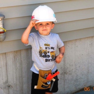 3rd Birthday Shirts or Any Age Birthday With Construction - Etsy