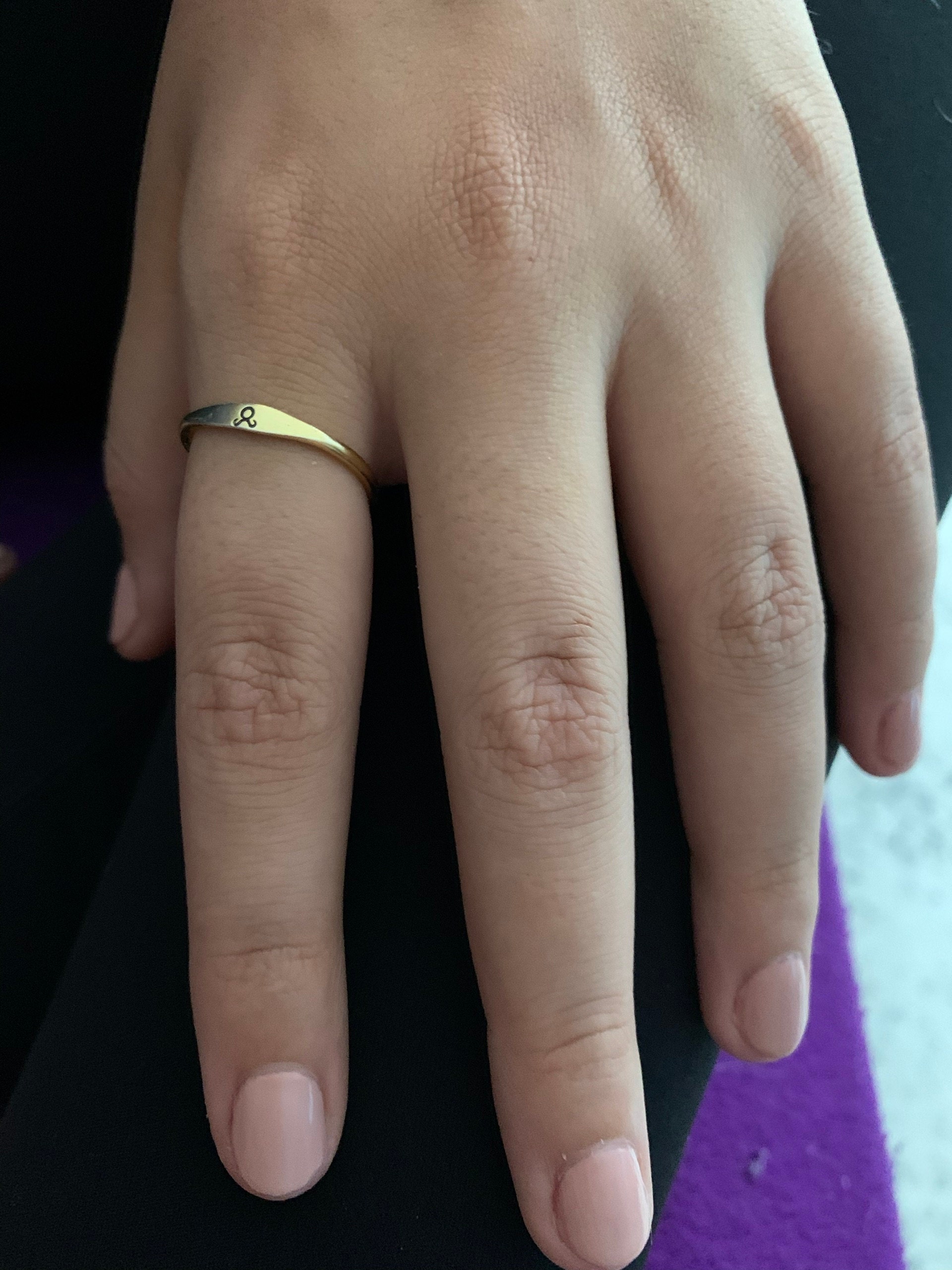 Zodiac Ring by CaitlynMinimalist • Custom Zodiac Jewelry in Sterling Silver, Gold & Rose Gold • Birthday Gift for Her • RM21F31