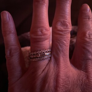 Dainty Diamond Chain Ring 14k Gold Diamond Chain Ring | Etsy