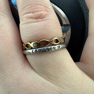 ATEEZ 8 Makes 1 Team - Gold or Silver Ring With Gemstones