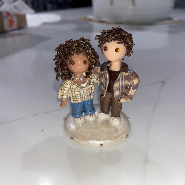 SET of 2 CUSTOM Polymer Clay Mice! Hansculpted and Created for You ...