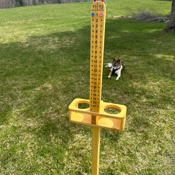 Cornhole Scoreboard With Drink Holders - Ultimate Outdoor Game Accessory