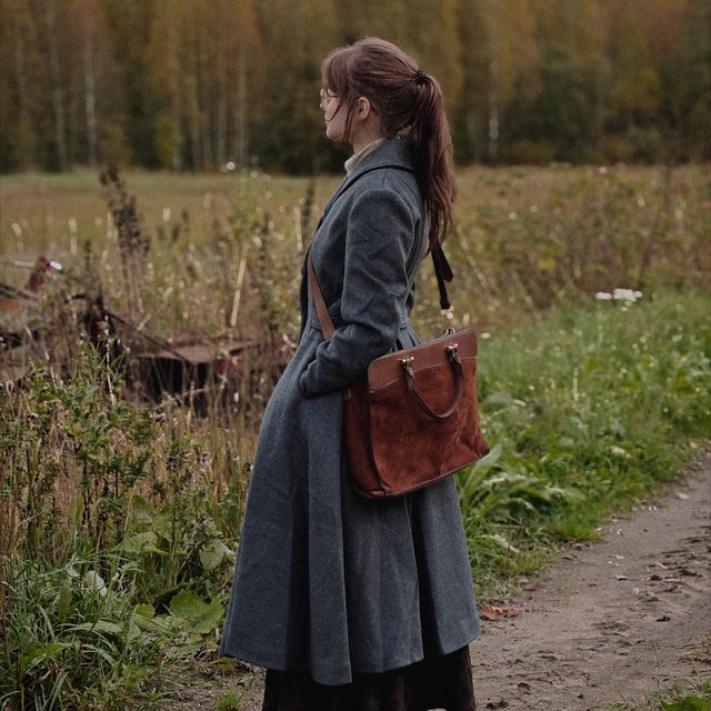 Dark Gray Wool Coat, Swing Wool Coat Women, Wool Midi Coat, Single