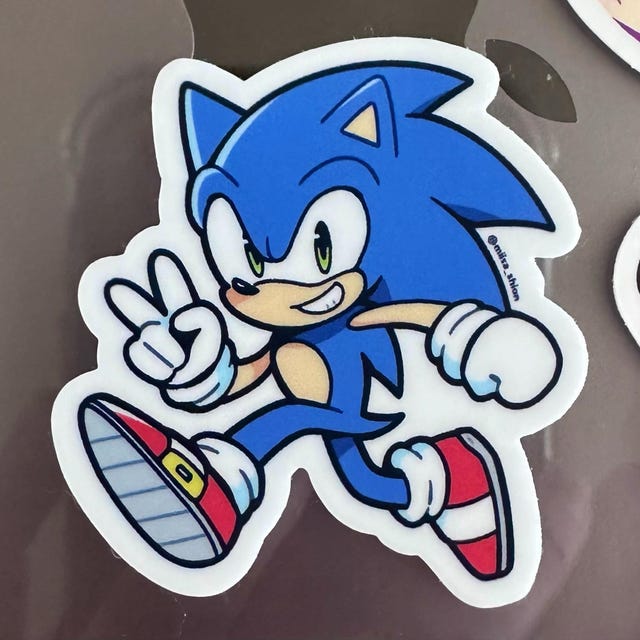 Planche De Stickers Enfant Sonic - Référence 15126, Marque ADS, Fabriqué En France, Neuf