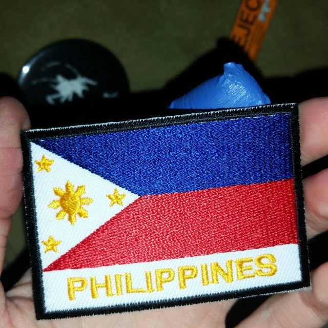 Philippines Car Accessories Flag With Embroidered Filipino